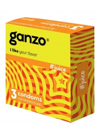 Ароматизированные презервативы Ganzo Juice - 3 шт. - Ganzo - купить с доставкой в Новосибирске