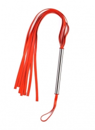 Красная плеть с металлической ручкой - Sitabella - купить с доставкой в Новосибирске