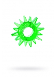 Зеленое эрекционное кольцо-солнце - Toyfa Basic - в Новосибирске купить с доставкой