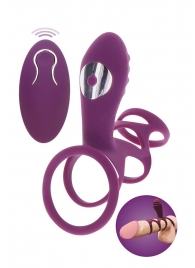 Фиолетовая эрекционная вибронасадка Halo Halo C-Ring Sleeve - Toy Joy - в Новосибирске купить с доставкой