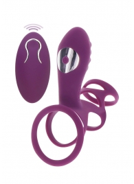 Фиолетовая эрекционная вибронасадка Halo Halo C-Ring Sleeve - Toy Joy - в Новосибирске купить с доставкой
