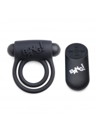 Черное эрекционное виброкольцо 28X Remote Control Vibrating Cock Ring   Bullet - XR Brands - в Новосибирске купить с доставкой