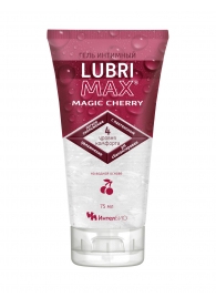 Интимный гель-смазка на водной основе Lubrimax Magic Cherry - 75 мл. - ИнтелБИО - купить с доставкой в Новосибирске