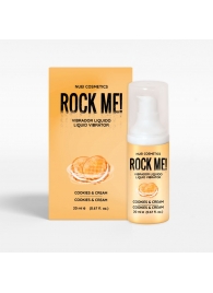 Жидкий вибратор Nuei Rock Me! с ароматом печенья и сливок - 20 мл. - Nuei cosmetics - купить с доставкой в Новосибирске