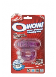 Фиолетовое эрекционное виброкольцо OWOW PURPLE - Screaming O - в Новосибирске купить с доставкой