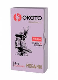 Презервативы OKOTO Mega Mix - 12 шт. - Sitabella - купить с доставкой в Новосибирске