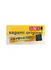 Презервативы увеличенного размера Sagami Original 0.02 XL-size - 12 шт. - Sagami - купить с доставкой в Новосибирске