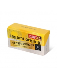 Презервативы увеличенного размера Sagami Original 0.02 XL-size - 12 шт. - Sagami - купить с доставкой в Новосибирске