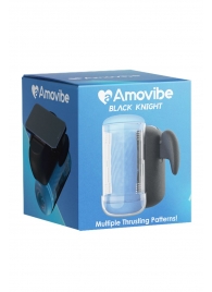 Инновационный робот-мастурбатор Black Knight с функцией пенетрации - Amovibe - в Новосибирске купить с доставкой