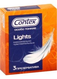 Особо тонкие презервативы Contex Lights - 3 шт. - Contex - купить с доставкой в Новосибирске