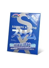 Презерватив Sagami Xtreme FEEL FIT 3D - 1 шт. - Sagami - купить с доставкой в Новосибирске