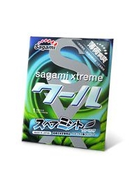 Презерватив Sagami Xtreme Mint с ароматом мяты - 1 шт. - Sagami - купить с доставкой в Новосибирске