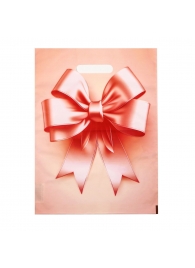 Пакет с принтом в виде банта с вырубной ручкой (30х40 см) - Сима-Ленд - купить с доставкой в Новосибирске