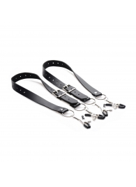 Ремни с зажимами для половых губ Spread Labia Spreader Straps with Clamps - XR Brands - купить с доставкой в Новосибирске