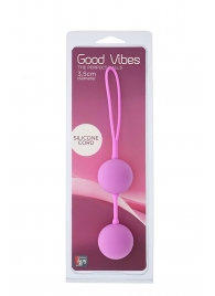 Розовые вагинальные шарики на силиконовой связке GOOD VIBES THE PERFECT BALLS PINK - Dream Toys