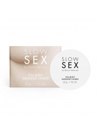 Массажная свеча для всего тела Slow Sex - 50 гр. - Bijoux Indiscrets - купить с доставкой в Новосибирске