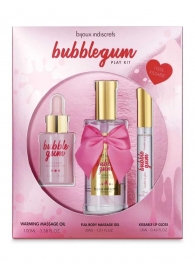 Набор средств для массажа и ласк Bubblegum Play Kit - Bijoux Indiscrets - купить с доставкой в Новосибирске