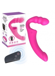 Розовый безремневой страпон Straples Strap-On Dildo - Erokay - купить с доставкой в Новосибирске