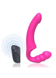 Розовый безремневой страпон Straples Strap-On Dildo - Erokay - купить с доставкой в Новосибирске