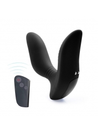 Черный вибромассажер простаты 3,5’’ Remote Control Curve P-spot Massager - 12 см. - Erokay - в Новосибирске купить с доставкой