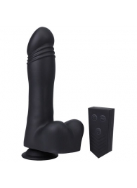 Черная мини-машина на присоске Piston Thruster - Doc Johnson - купить с доставкой в Новосибирске