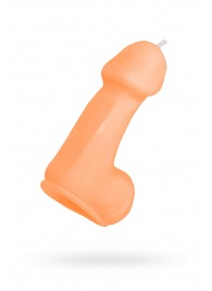 Оранжевая свеча в форме пениса - 47 гр. - Pecado - купить с доставкой в Новосибирске