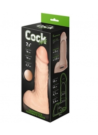 Телесный фаллоудлинитель с мошонкой Cock Next - 19 см. - LOVETOY (А-Полимер) - в Новосибирске купить с доставкой