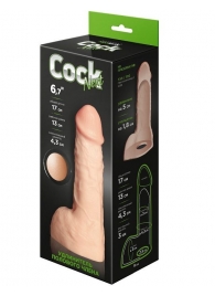 Телесный фаллоудлинитель с мошонкой Cock Next - 17 см. - LOVETOY (А-Полимер) - в Новосибирске купить с доставкой