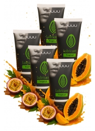 Набор из 5 съедобных лубрикантов JUJU со вкусом тропических фруктов - JuJu - купить с доставкой в Новосибирске