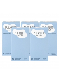 Набор из 5 упаковок ультратонких презервативов Pleasure Lab (по 12 шт.) - Pleasure Lab - купить с доставкой в Новосибирске