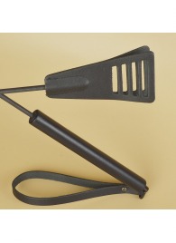 Черный кожаный стек «Сириус» - 60 см. - Sitabella - купить с доставкой в Новосибирске