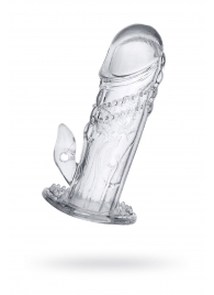 Прозрачная насадка на пенис Uco - 13 см. - A-toys - в Новосибирске купить с доставкой