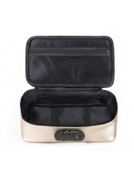 Золотистая сумочка для хранения игрушек Discreet Box - Dorcel - купить с доставкой в Новосибирске