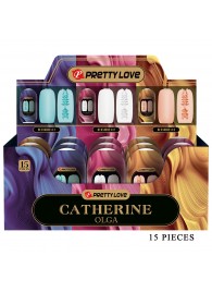 Набор из 15 мастурбаторов Catherine Olga - Baile - в Новосибирске купить с доставкой