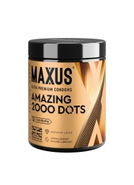 Точечные презервативы MAXUS 2000 Amazing Dots с железным кейсом - 12 шт. - Maxus - купить с доставкой в Новосибирске