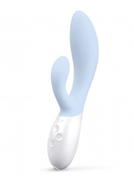 Нежно-голубой вибратор-кролик Lelo Ina 3 - 20 см. - Lelo купить в Новосибирске с доставкой в Orgasmix.ru Нежно-голубой вибратор-кролик Lelo Ina 3 - 20 см. - Lelo