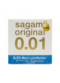 Увлажнённый презерватив Sagami Original 0.01 Extra Lub - 1 шт. - Sagami - купить с доставкой в Новосибирске