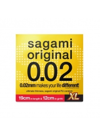 Презерватив увеличенного размера Sagami Original 0.02 XL-size - 1 шт. - Sagami - купить с доставкой в Новосибирске