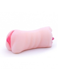 Телесный двусторонний мастурбатор - вагина и ротик - Boys of Toys - в Новосибирске купить с доставкой