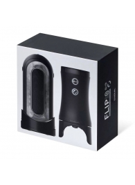 Набор Tenga Flip Zero Electronic Vibrotation: мастурбатор с вибрацией и устройство вращения - Tenga - в Новосибирске купить с доставкой