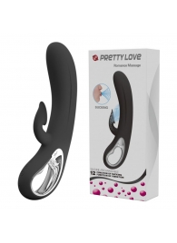 Черный вибратор-кролик Romance Massage - 24 см. - Baile купить в Новосибирске с доставкой в Orgasmix.ru Черный вибратор-кролик Romance Massage - 24 см. - Baile