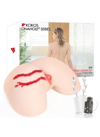 Мастурбатор-полуторс с двойным слоем материала и вибрацией Jenny Onahole Real Hips - KOKOS - в Новосибирске купить с доставкой