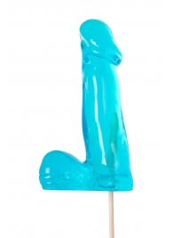 Голубой леденец в форме члена со вкусом блю кюрасао - 173 гр. - Sosuчki - купить с доставкой в Новосибирске