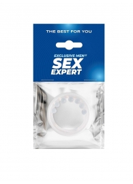 Эрекционное кольцо с мягкой стимулирующей насадкой - Sex Expert - в Новосибирске купить с доставкой