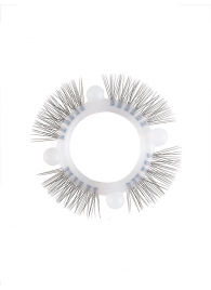 Эластичное кольцо с «ресничками» и 4 шариками - Sextaz - в Новосибирске купить с доставкой