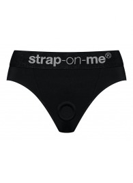 Черные трусики для насадок Heroine Lingerie Harness - size XL - Strap-on-me - купить с доставкой в Новосибирске