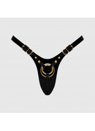 Черный пояс для фиксации насадок Strap-On-Me Leatherette Harness Fabulous - Strap-on-me - купить с доставкой в Новосибирске