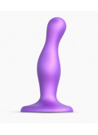 Фиолетовая насадка Strap-On-Me Dildo Plug Curvy size S - Strap-on-me - купить с доставкой в Новосибирске