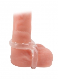 Прозрачное двойное эрекционное кольцо - Sex Expert - в Новосибирске купить с доставкой