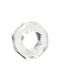 Прозрачное эрекционное кольцо в форме гайки - Sex Expert - в Новосибирске купить с доставкой